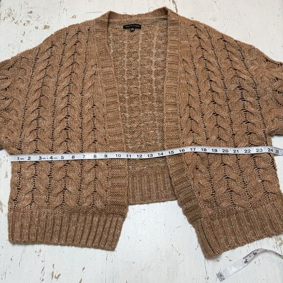Kendall & Kylie Tan Cardigan Sweater One Size Balloon Sleeves Women - Picture 6 of 11